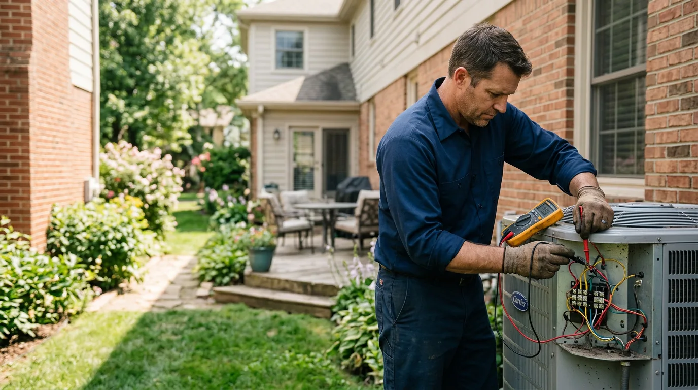 HVAC technician working near Brewer, ME